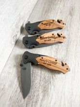 Load image into Gallery viewer, NAVY CHIEF Engraved Knife