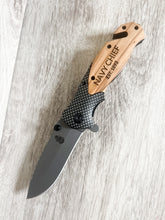 Load image into Gallery viewer, NAVY CHIEF Engraved Knife