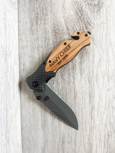 Load image into Gallery viewer, NAVY CHIEF Engraved Knife