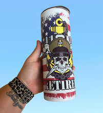 Load image into Gallery viewer, USN RETIRED CHIEF Tumbler