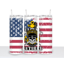 Load image into Gallery viewer, USN RETIRED CHIEF Tumbler