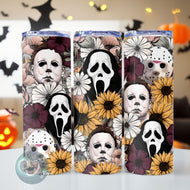 HALLOWEEN HORROR FLORAL Tumbler