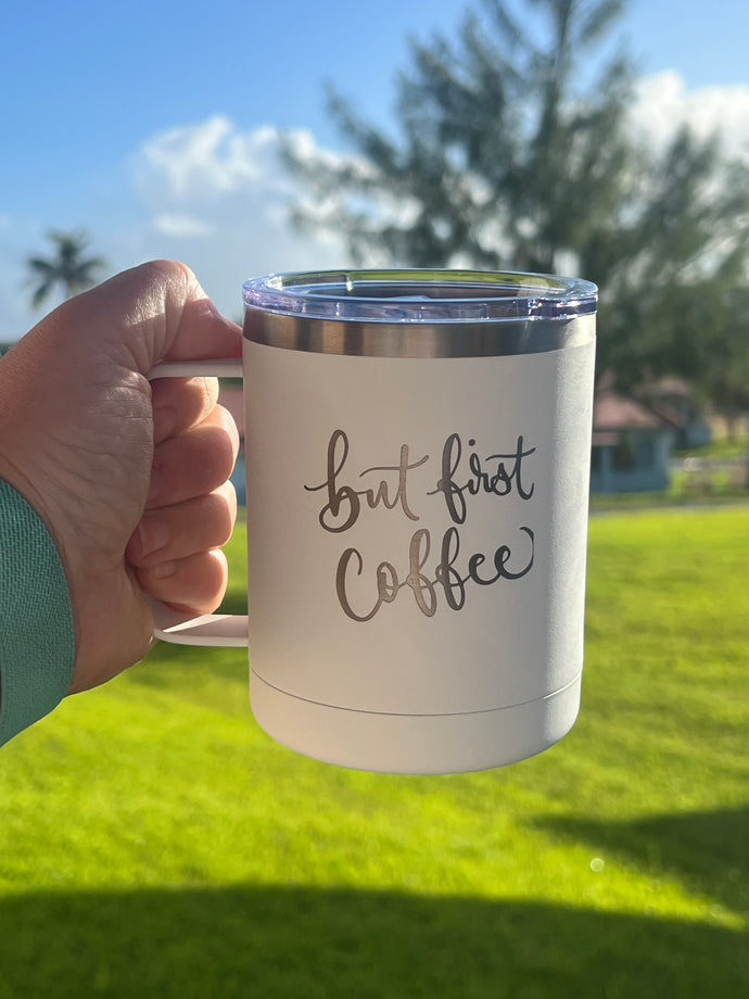 BUT FIRST COFFEE Travel Mug