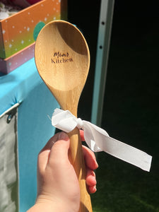 WOODEN ENGRAVED KITCHEN SPOONS