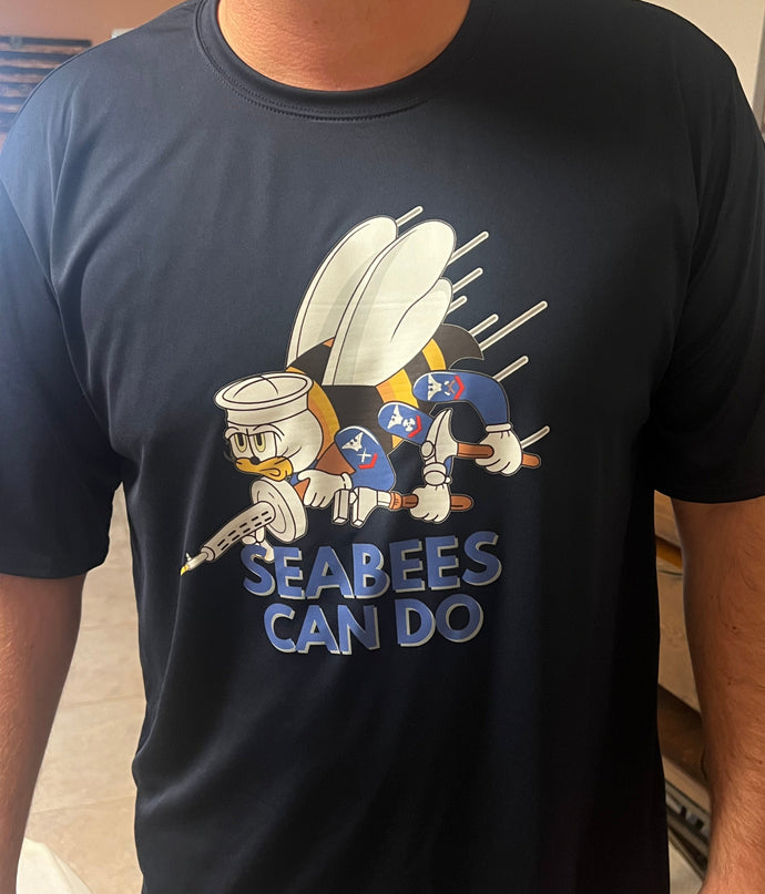 SEABEES CAN DO Adult T-shirt