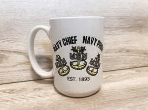 USN CHIEF ANCHOR MUG