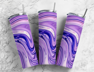 PURPLE SWIRLS Tumbler