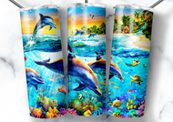 DOLPHINS OCEAN Tumbler