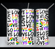 LOVE LOVE LOVE PrideTumbler