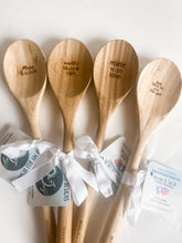 Load image into Gallery viewer, WOODEN ENGRAVED KITCHEN SPOONS
