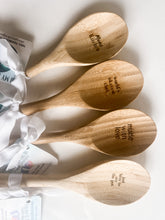 Load image into Gallery viewer, WOODEN ENGRAVED KITCHEN SPOONS
