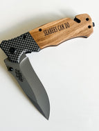 SEABEES CAN DO Engraved Knife