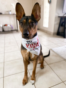 FREE KISSES Dog Bandana