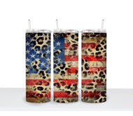 ANIMAL PRINT FLAG Tumbler