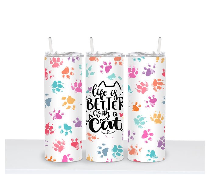 LIFE IS BETTER WITH A CAT Tumbler