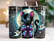 BLACK CAT Halloween Tumbler