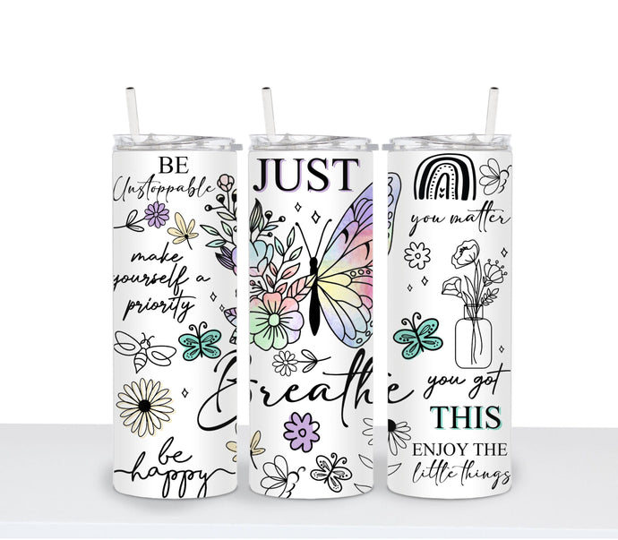 BUTTERFLY AFFIRMATIONS Tumbler