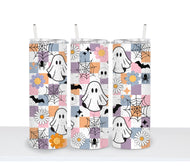 FLORAL GHOSTS Halloween Tumbler