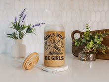 Load image into Gallery viewer, GIRLS WILL BE GIRLS Glass Cup
