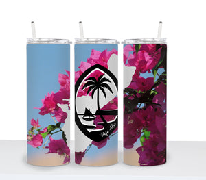 GUAM Hafa Adai Flowers Tumbler