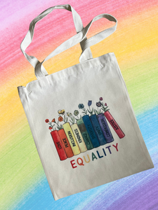 EQUALITY BOOK Pride Tote Bag