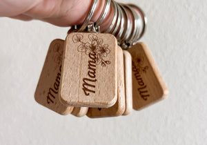 MAMA Wooden Keychains
