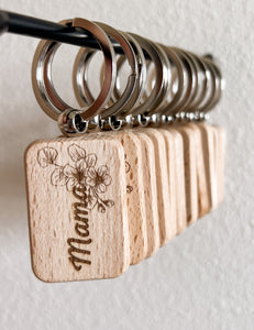 MAMA Wooden Keychains