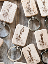 Load image into Gallery viewer, MAMA Wooden Keychains
