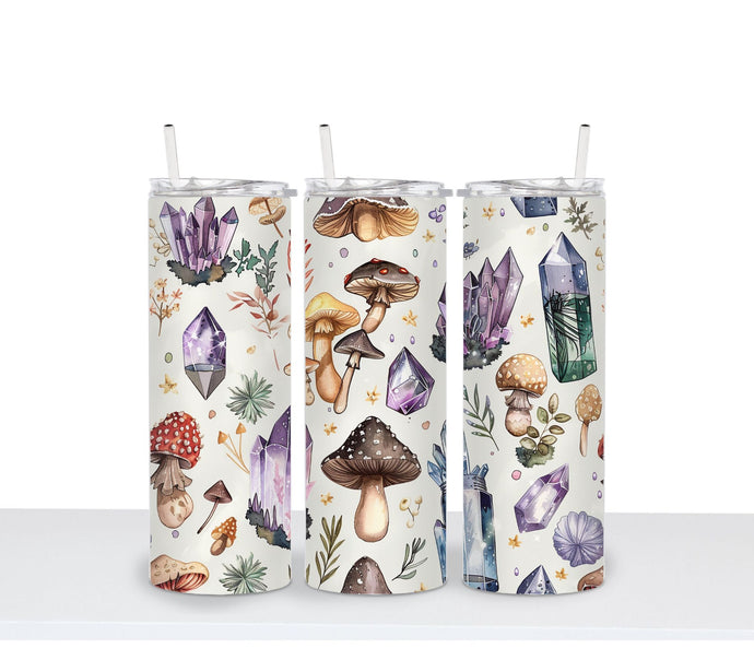 MUSHROOMS & CRYSTALS Tumbler