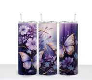 PURPLE BUTTERFLY Tumbler