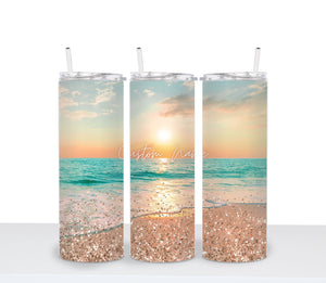 SUNSET Customize Name Tumbler