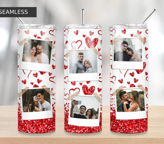 CUSTOM PHOTOS VALENTINES Tumbler