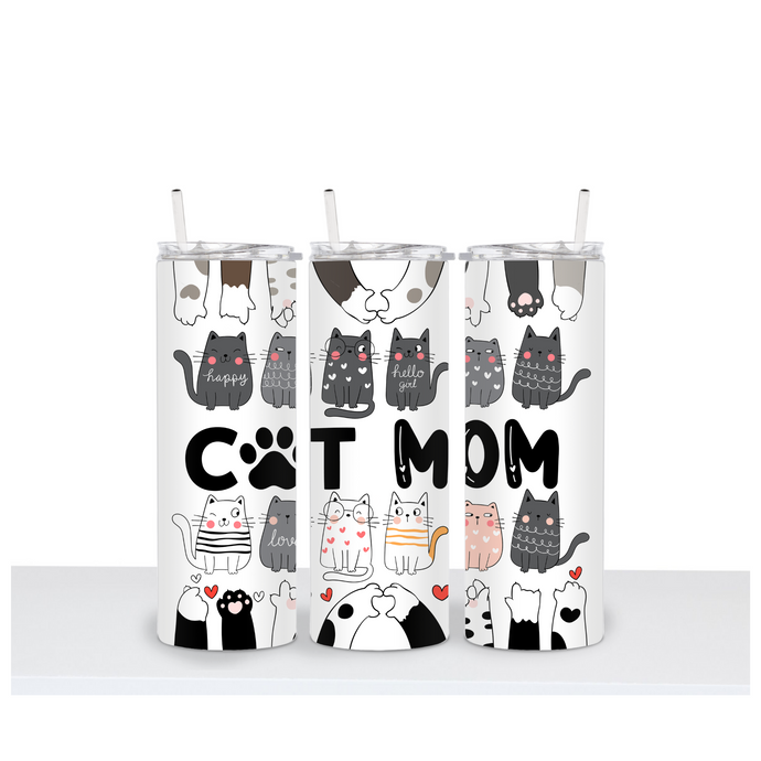 PAWS FOR PETS / CAT MOM Tumbler