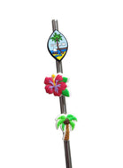 ISLAND THEME Straw Toppers